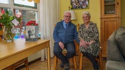 Riet en Gerard van Baren uit Zwaag vieren diamanten huwelijk