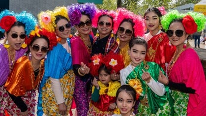 Kleuren bepalen viering Thais nieuwjaar