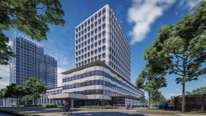 Oude ‘eierdoos’ wordt nieuw bedrijfsverzamelgebouw en hotel