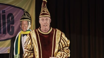 Willem van Alebeek Schijndelse tonpraeter bij Klompenklets