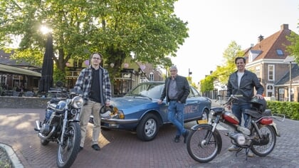 Oldtimers trekken door centrum tijdens Hemelvaartrit