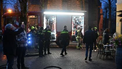 Brand in Bergen blijkt geen brand; sigaret veroorzaakte rook in de kelder van café