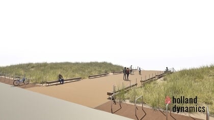 Nieuwe strandtrap en versterking van het duin voor Egmond aan Zee: zo ziet dat eruit!