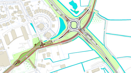 Ontwerp fietstunnel en turborotonde De Steeg aangepast na reacties inwoners