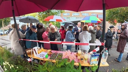 Feestje op vergroend Belgiëplein
