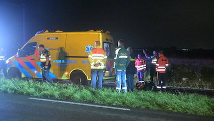 Persoon gewond bij incident op het spoor tussen Uitgeest en Krommenie, traumahelikopter landt op N203