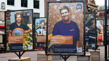 80 Haarlemse ondernemers in de schijnwerpers met campagne in binnenstad