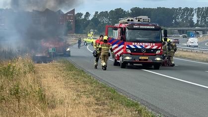 Fikse autobrand op de A50