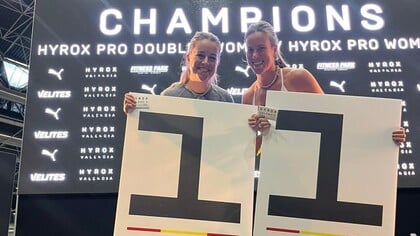 Rooise nichtjes winnen Hyrox-wedstrijd in Valencia