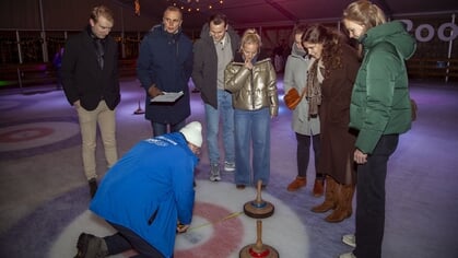 Curling bij RooIce, meteen lekker spannend