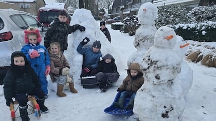 De laatste ronde sneeuwpoppen!