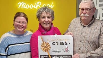 Recordbedrag voor Stichting YvYa dankzij kerst- en nieuwjaarsactie