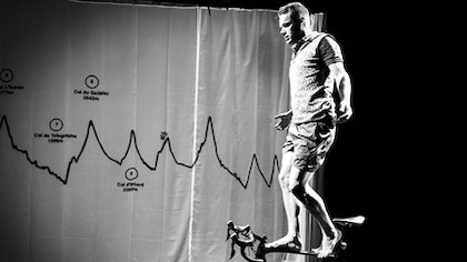Van fietszadel naar theaterpodium