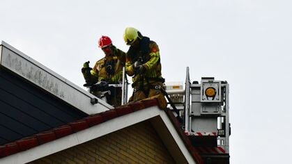 Schoorsteenbrand aan de Lepelaarstraat in Heerenveen