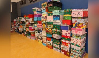 Schoenendoosactie OBS De Cantharel uit Ermelo levert 171 gevulde schoenendozen op voor kansarme kinderen