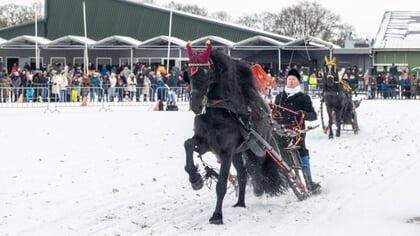 Nostalgie ten top! Belslydjeien in winters Harich