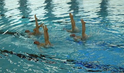 Sterrenplan Triton Putten te gast bij de eindshow synchroonzwemmers ZEW Ermelo.