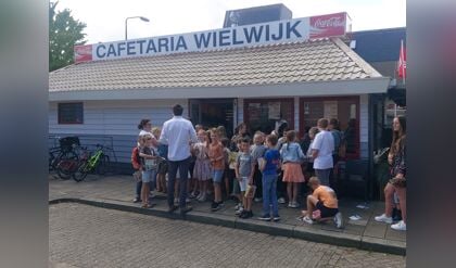 Run op gratis friet bij cafetaria Wielwijk in Hardinxveld-Giessendam