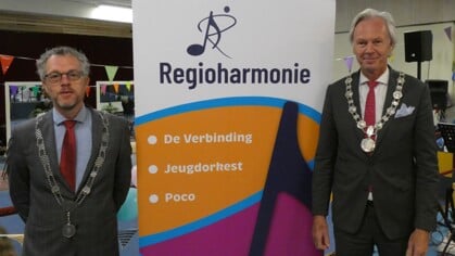 Fusie Regioharmonie ziet het levenslicht onder toeziend ook van burgemeester van Harderwijk en Ermelo