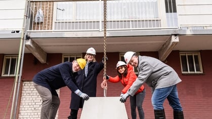 Renovatie flats aan Goeman Borgesiuslaan in Harderwijk van start: ‘We gedragen ons als gast in de wijk’