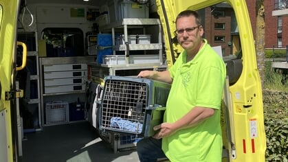 ‘Tien vragen aan’... Scherpenzeler Theo Voogt, vrijwilliger bij Dierenambulance Woudenberg