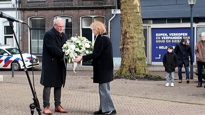 Holocaust herdenking in Gorinchem bij Joods Monument aan het Melkpad