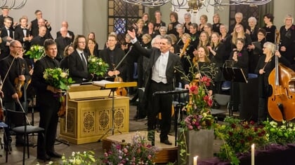 Uitvoering Magnificat door COV Gorkum in Grote kerk