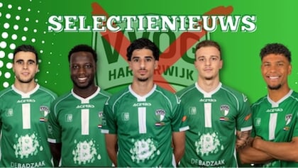 Selectiewijzigingen bij VVOG; vijf spelers vertrekken uit Harderwijk