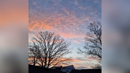 Lezersfoto: ‘Vlammende wolken noem ik ze’