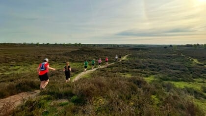 Ontspannen lopen in de natuur met groep vrouwen die aan Slowrun doen: ‘Het hoeft niet sneller of verder’