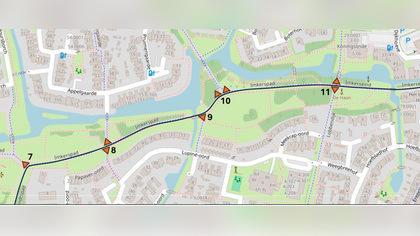 Fietser langs Tiellandtspad, Imkerspad en De Staart in Houten krijgt voorrang