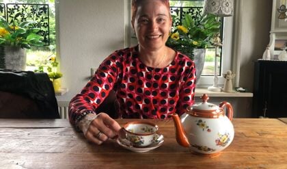 Gerdien op de thee bij Heidi Butink-Nijman