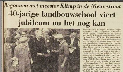 Uit ons archief - Landbouwschool