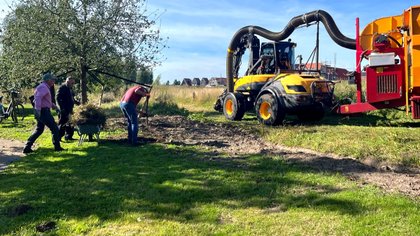 Generatietuin Wierden: Voorbereiding schapenhek