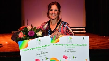 Jury en publiek kiezen Miriam Hellemons tot winnaar Halderbergse Cultuurprijzen