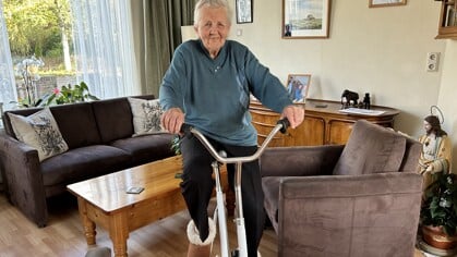 Stilzitten is niks voor Thea Hopman-Zijm (92)